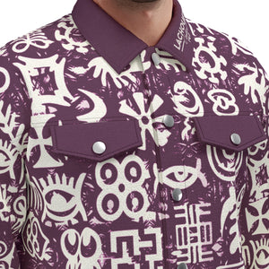 ADINKRA MIXGRAPES Unisex Lapel Jacket