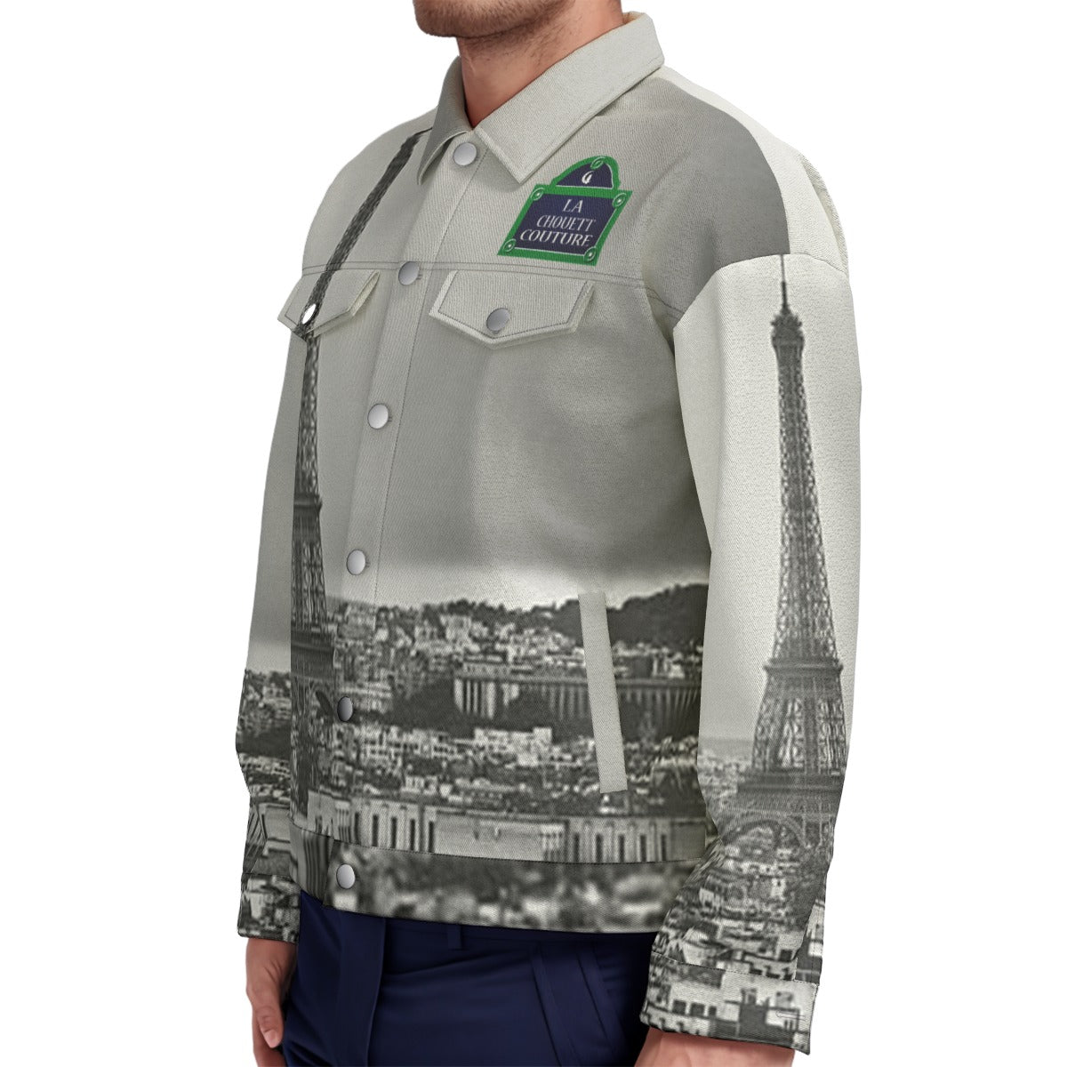 PARIS Unisex Lapel Jacket Cotton