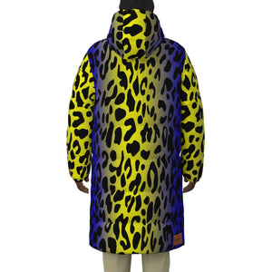 JAGUAR BLUE Unisex Long Down Jacket