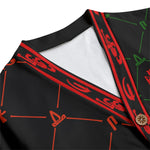 A.U.S RBG DELUXE BLC Unisex Cardigan With Button Closure