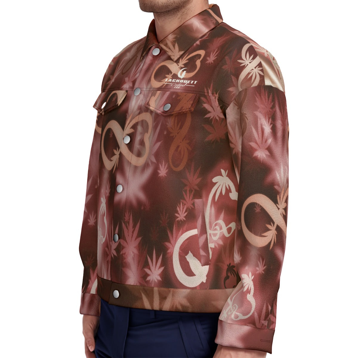 INFINITY RED Unisex Lapel Jacket