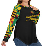 KENTE BUTAN Women’s O-neck T-shirt With Raglan Sleeve