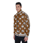 LCC WEEDY BROWN Men's Stand Collar Jacket