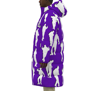 C-WALK GRAPES Unisex Long Down Jacket