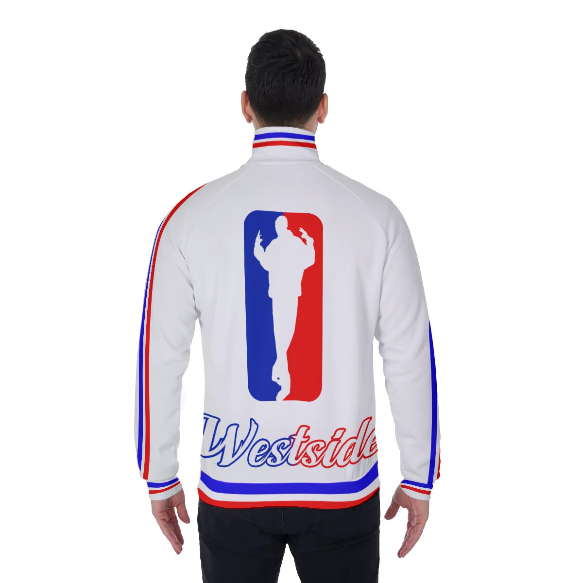 WESTSIDE WHT Men's Stand Collar Jacket