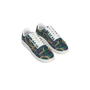PLAID IN GOLD Women's Air Force Shoes