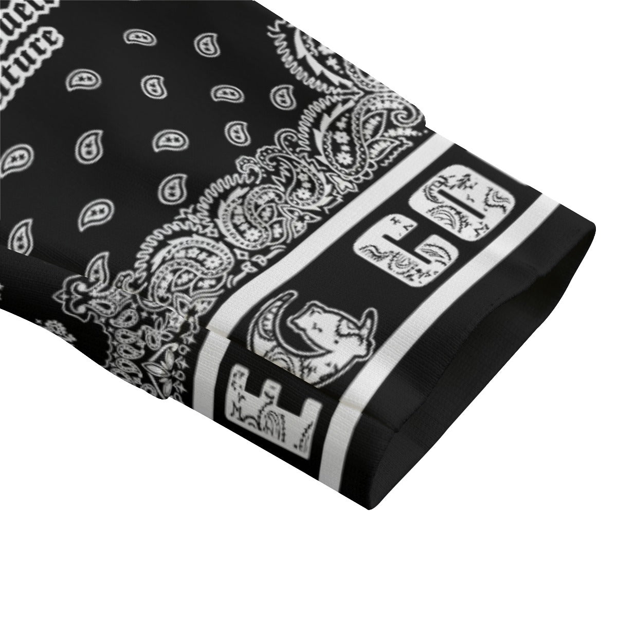 BANDANA MIX BLC1 Unisex Lapel Collar Sweater