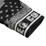 BANDANA MIX BLC1 Unisex Lapel Collar Sweater