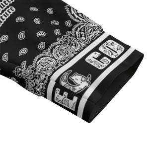 BANDANA MIX BLC1 Unisex Lapel Collar Sweater