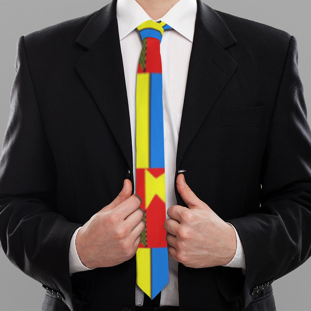 KENTE BLUE Unisex Tie