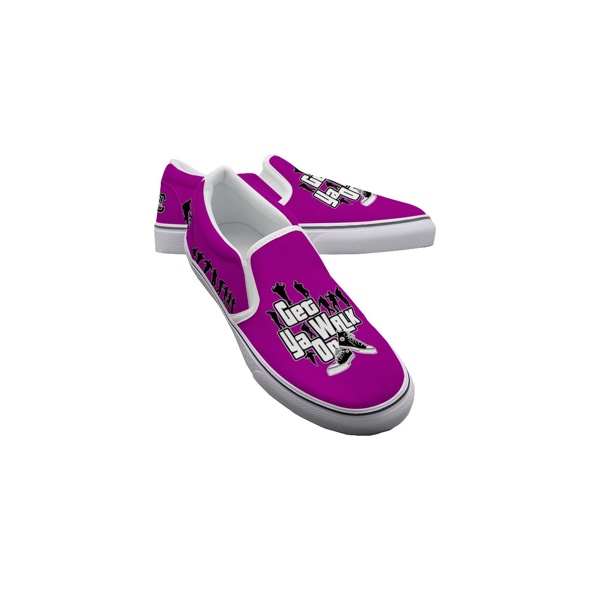 GET YA WALK ON GRAPES Men's Slip On Sneakers