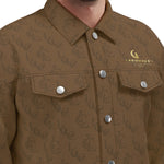 LCC BRWN Unisex Lapel Jacket Cotton