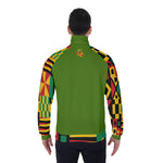 KENTE BUTAN KAKI Men's Stand Collar Jacket