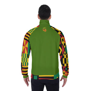 KENTE BUTAN KAKI Men's Stand Collar Jacket
