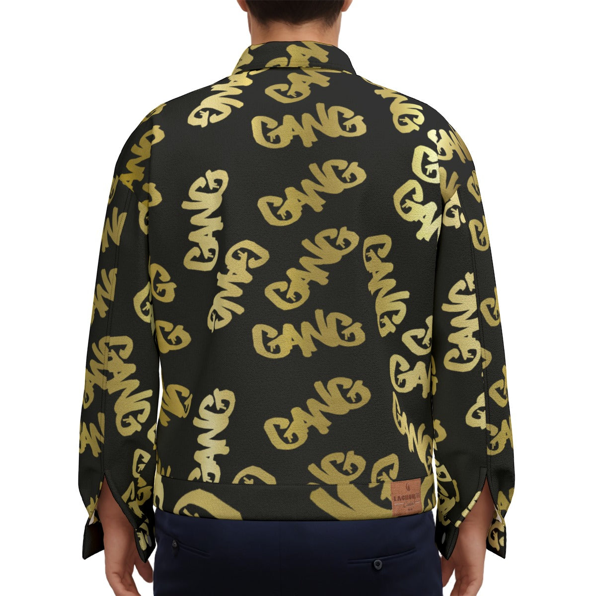 GANG X3 GLD Unisex Lapel Jacket  Cotton