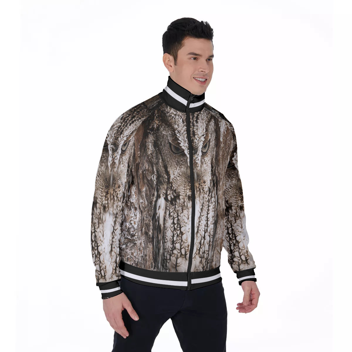 OWL WOOD Men's Stand Collar Jacket