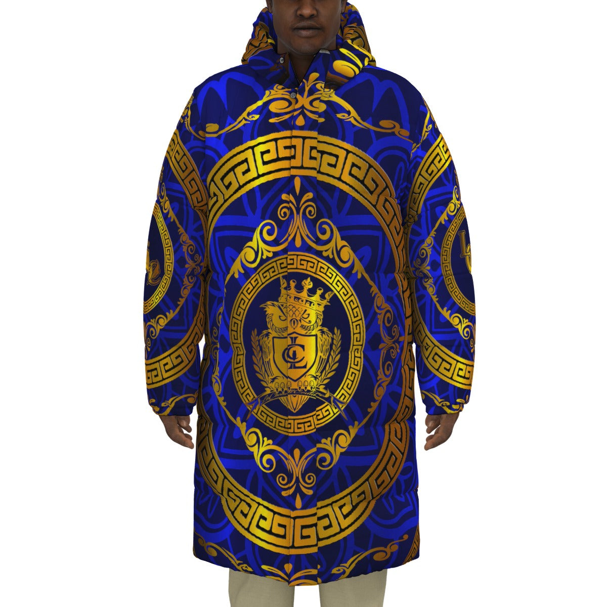 LCC RICH BLUE Unisex Long Down Jacket