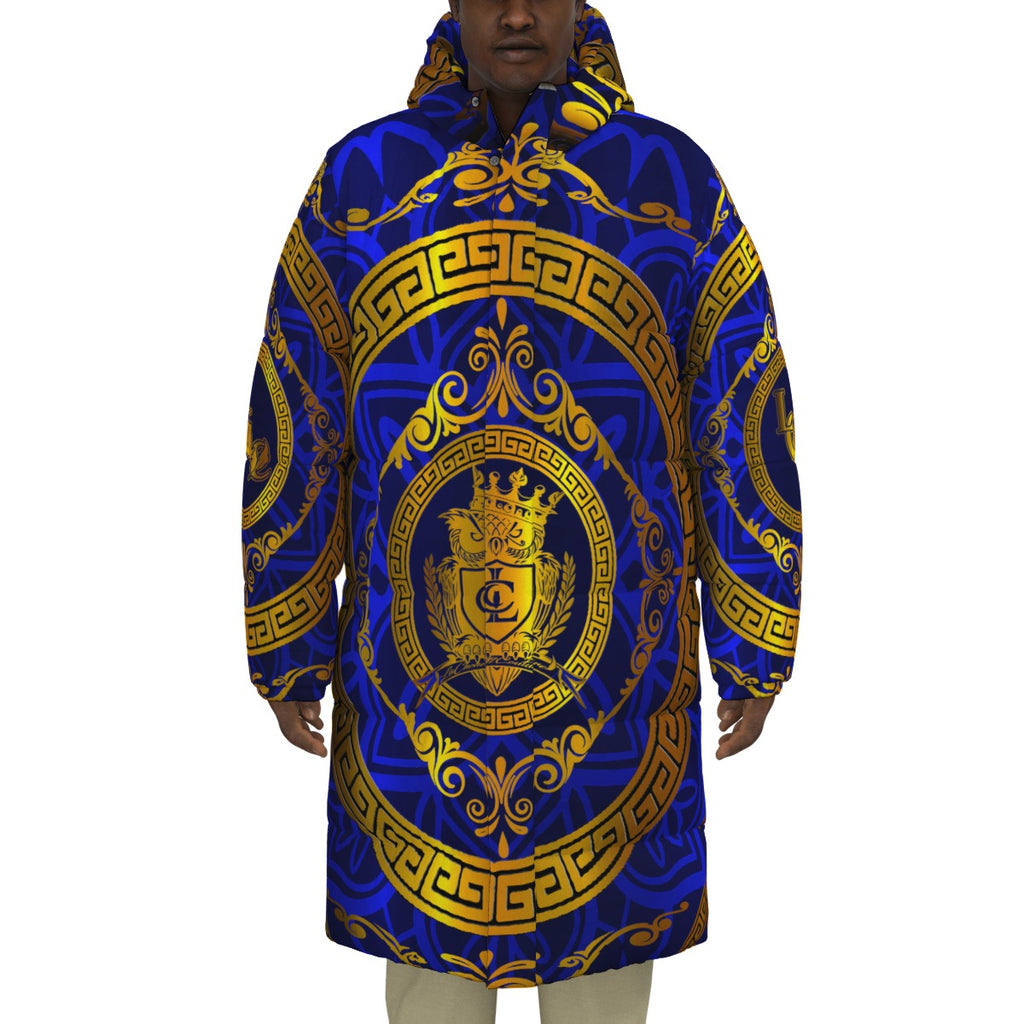 LCC RICH BLUE Unisex Long Down Jacket