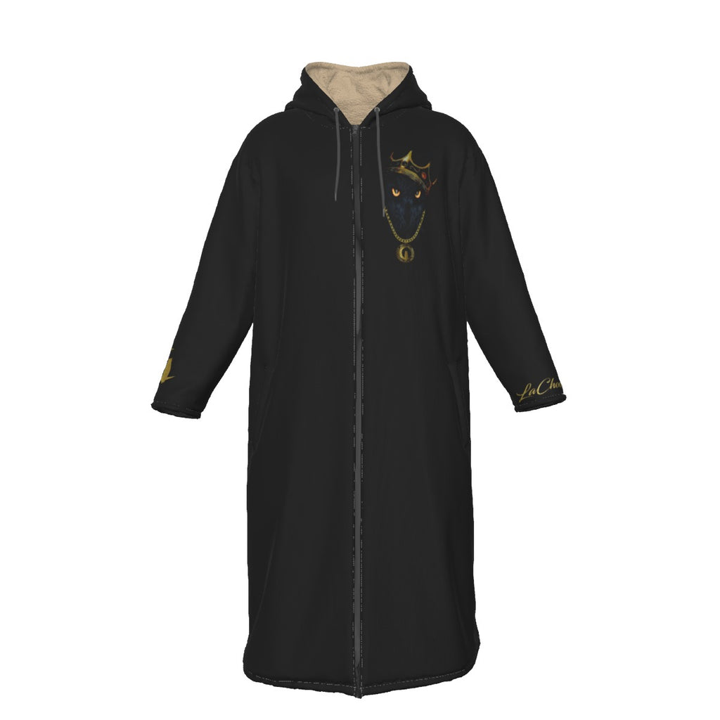 KING LACHOUETT Men's Long Fleece Zip Up Windbreaker