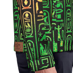 HIEROGLYPH RASTA Unisex Lapel Jacket Cotton