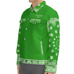 BANDANA V.I.P GREEN Unisex Lapel Jacket
