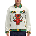 HATHOR KENTE Unisex Lapel Jacket Cotton