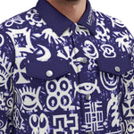 ADINKRA MXBLUE Unisex Lapel Jacket