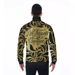 GORGEOUS LEAF GOLD Men's Stand Collar Jacket