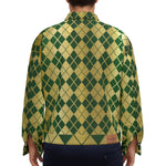 ARLEQUIN GREEN Unisex Lapel Jacket Cotton