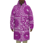 BANDANA MIX GRAPES Unisex Long Down Jacket