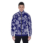 BANDANA PAISLEY NAVY Men's Stand Collar Jacket