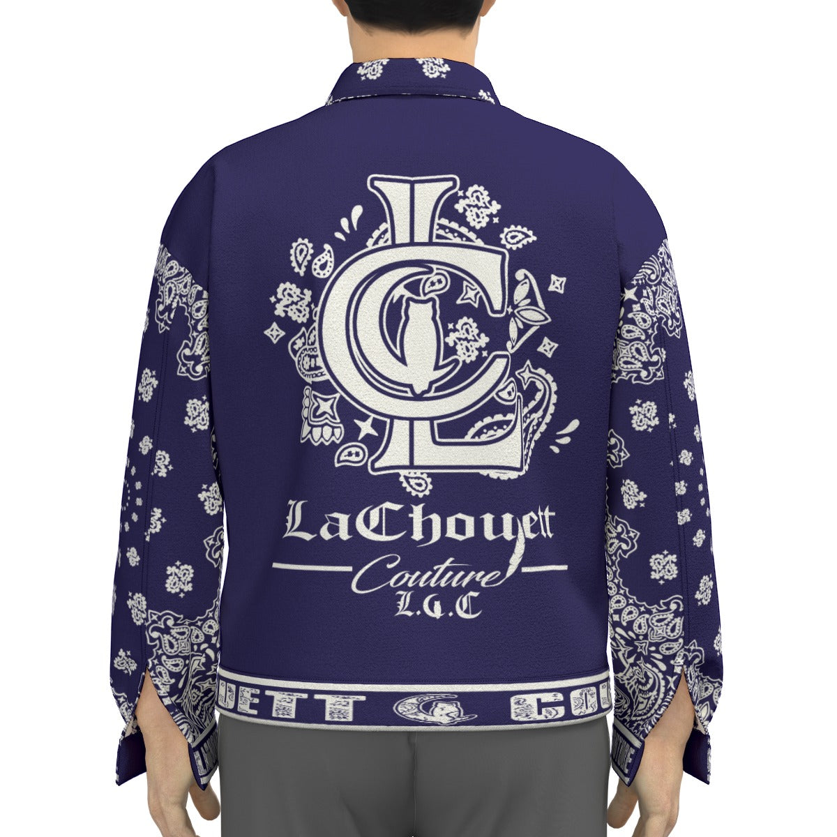 BANDANA V.I.P NAVY Unisex Lapel Jacket