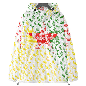 LCC NEW RICH YANA WHT Raglan Windbreaker With Zipper Closure