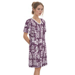 ADINKRA MXGRPS Women's Round Neck Dress