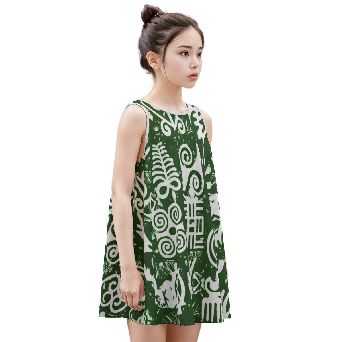 ADINKRA MXGRN Kid's Sleeveless Dress Cotton