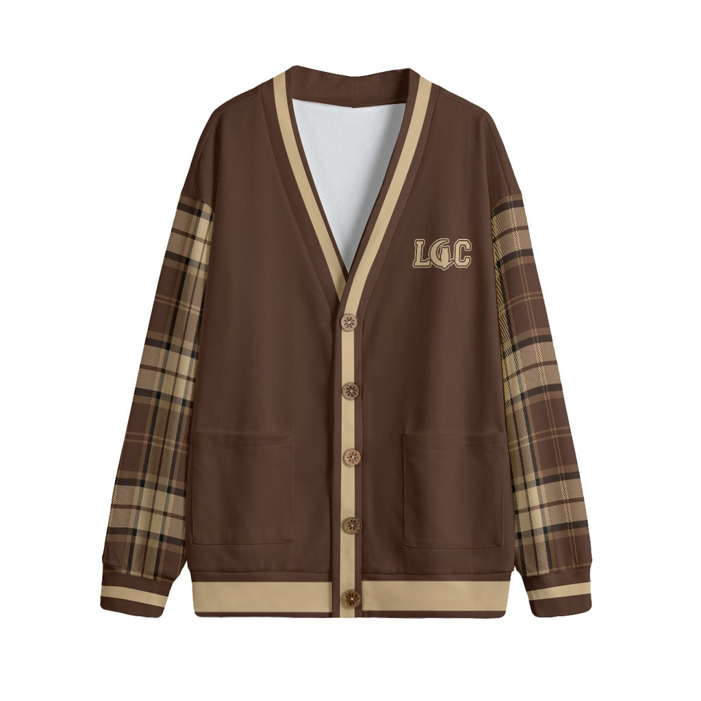 LCC BROWSIDE Unisex V-neck Cardigan With Button Closure