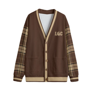 LCC BROWSIDE Unisex V-neck Cardigan With Button Closure