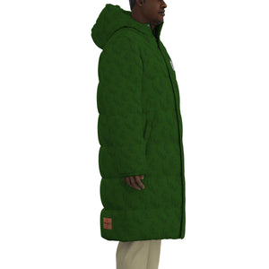 LCC GREEN Unisex Long Down Jacket