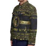 HIEROGLYPH DELUXE Unisex Lapel Jacket | Cotton