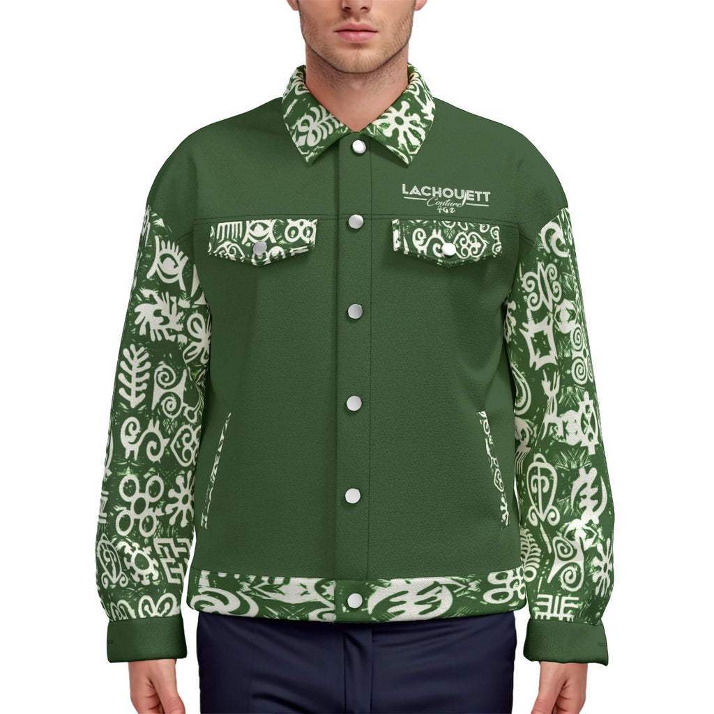 ADINKRA MIXKAKI 1 Unisex Lapel Jacket