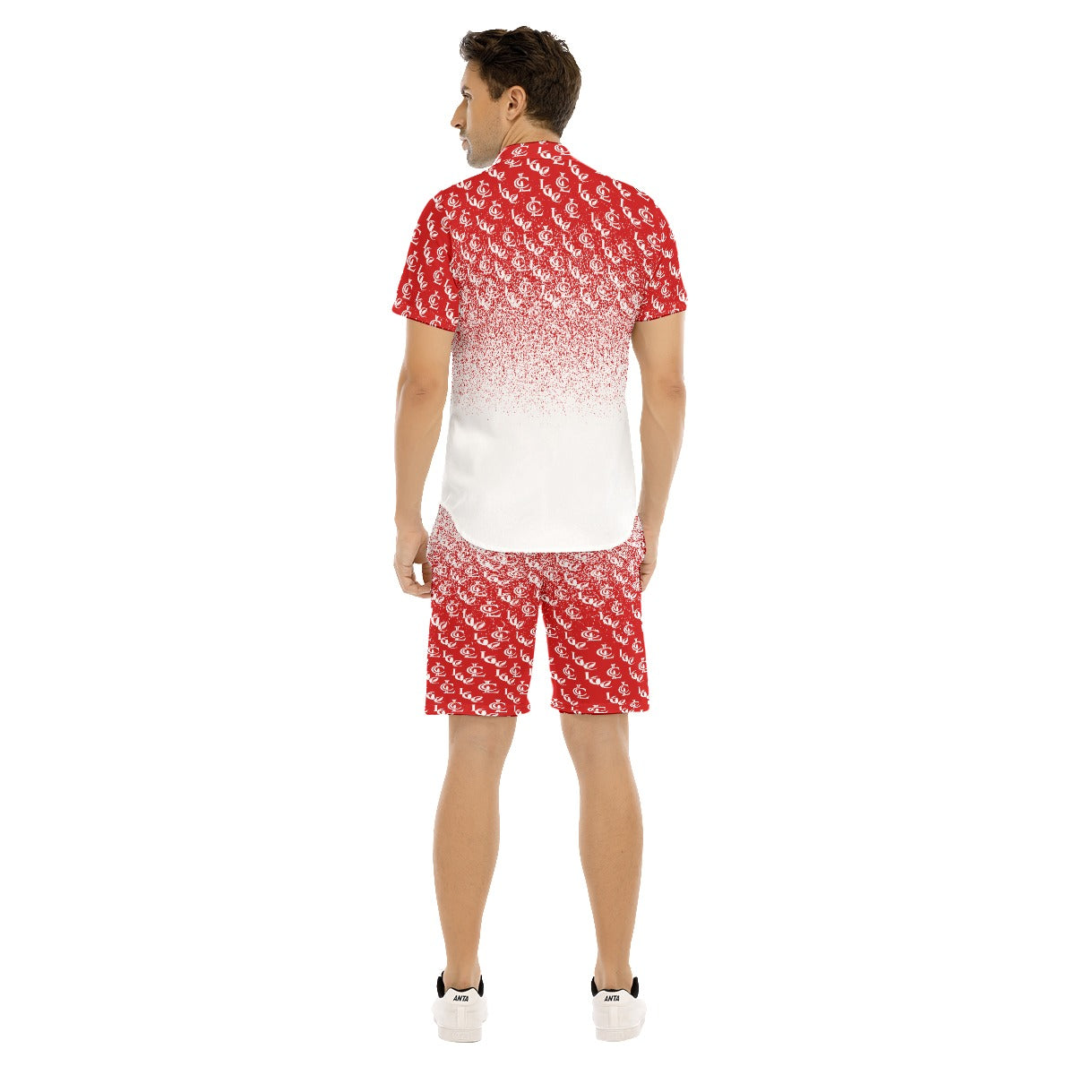 LCC NEW RICH RED Men's Short Sleeve Shirt Set