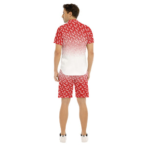 LCC NEW RICH RED Men's Short Sleeve Shirt Set