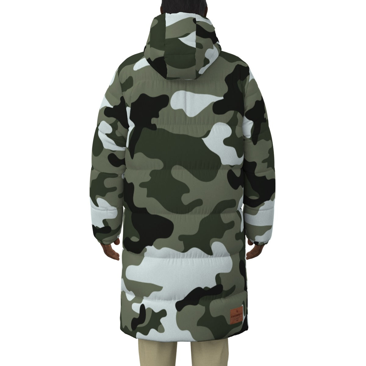CAMOUFLAGE BLC Unisex Long Down Jacket