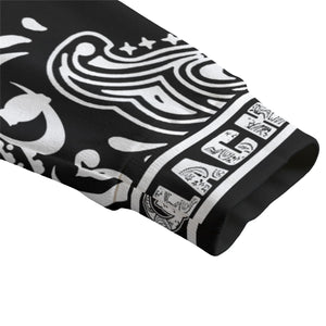 BANDANA PAISLEY BLC Unisex Cardigan With Button Closure