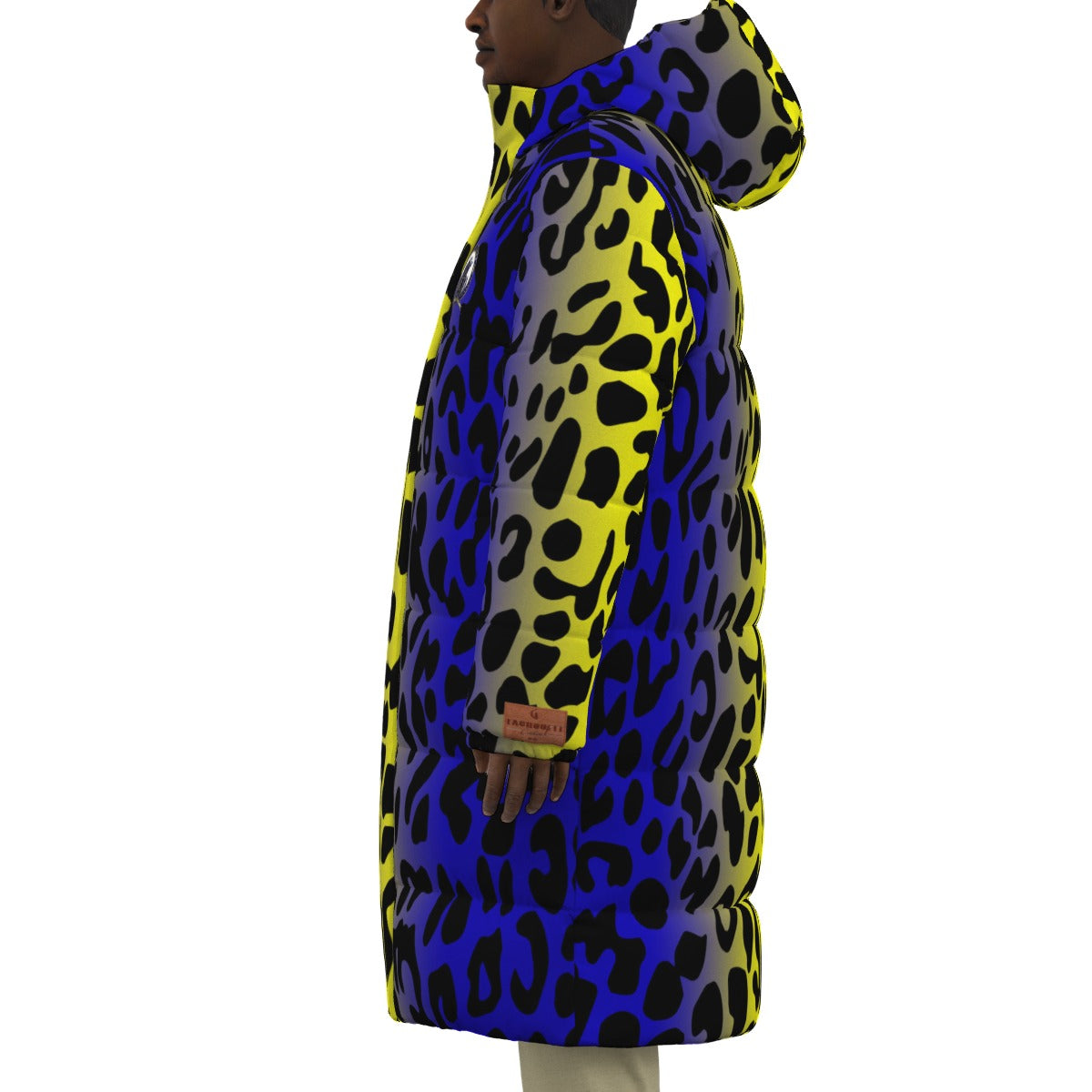 JAGUAR BLUE Unisex Long Down Jacket