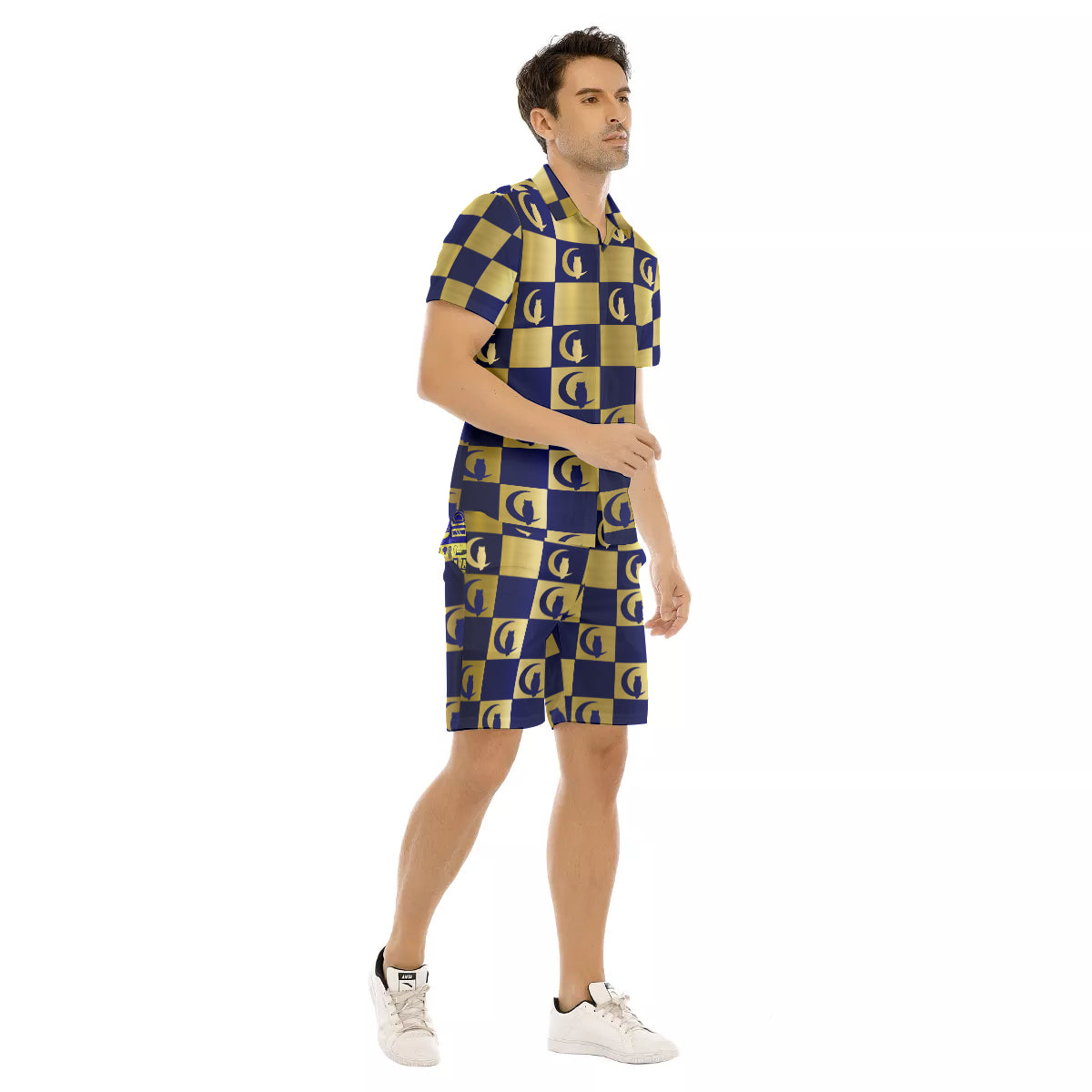 DAMIER LCC Men's Short Sleeve Shirt Sets