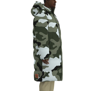 CAMOUFLAGE BLC Unisex Long Down Jacket
