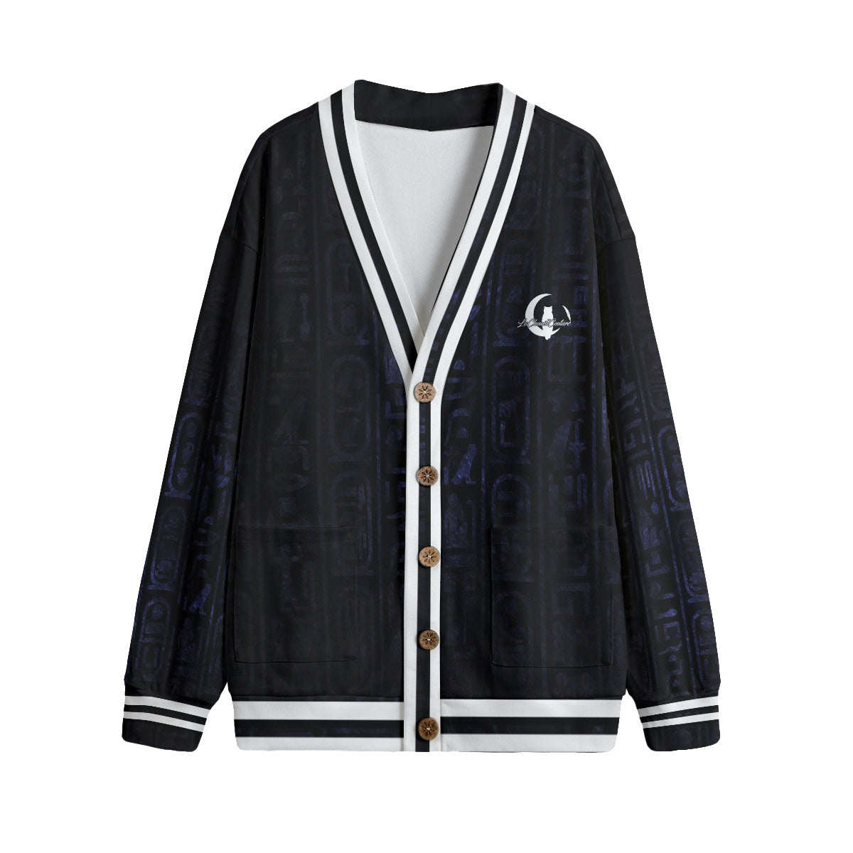 HOTEP LCC Unisex V-neck Cardigan With Button Closure