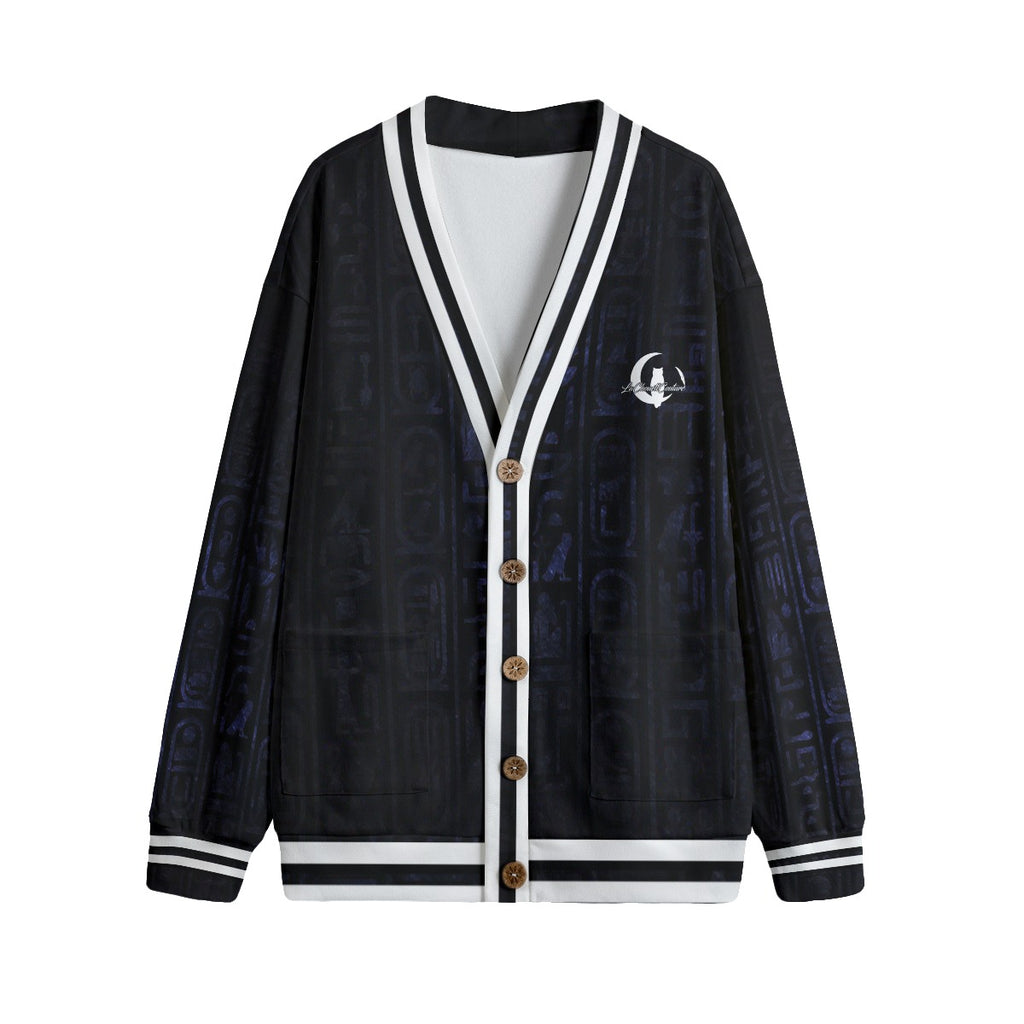 HOTEP LCC Unisex V-neck Cardigan With Button Closure