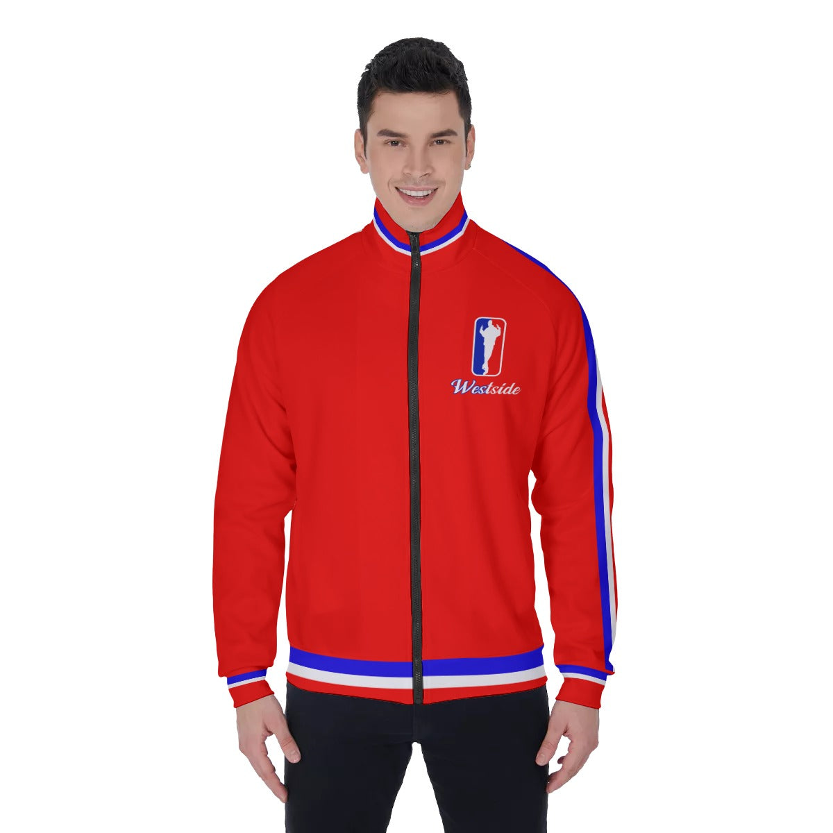 WESTSIDE RED Men's Stand Collar Jacket